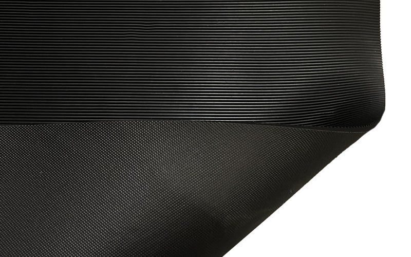 Front and back rubber texture of the Corrugated Switchboard Matting which is non-conductive and anti-slip