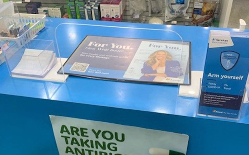 Image of DeskWindo in Chemist used for POS