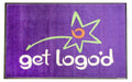 Full product image of PrintPlush Logo Mat made from Plush nylon carpet top with nitrile rubber backing