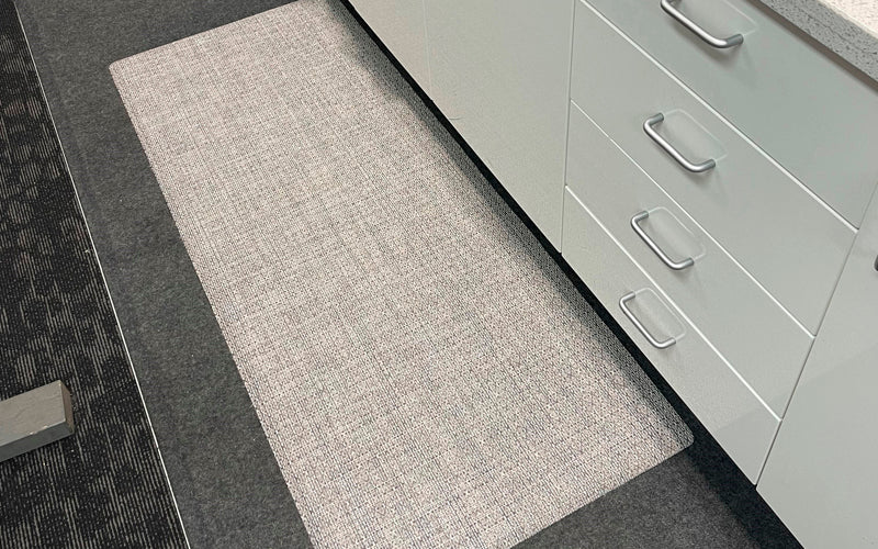 insitu of the comfy kitchen mate used infront of the kitchen bench