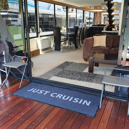 Insitu product image of PrintScraper Logo Mat on boat