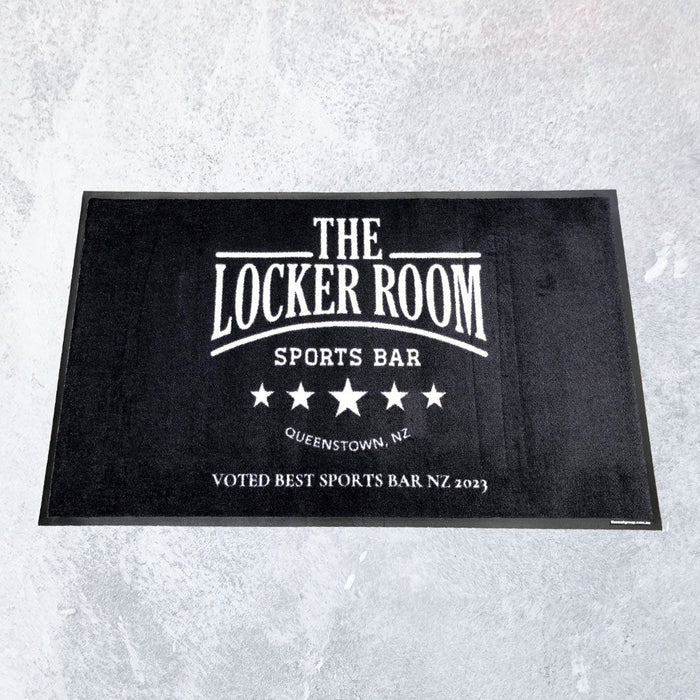 The Locker Room Sports Bar Queenstown NZ PrintPlush Logo Mat | The Mat Group NZ