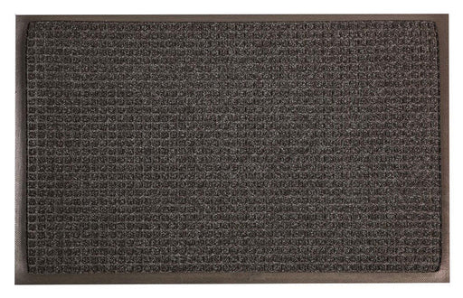 Full product image of charcoal, polypropylene Waterhog Classic Mat made for commercial and residential entrances