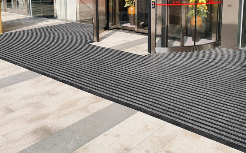 Insitu image of the designer vinyl tile in an outdoor undercover area