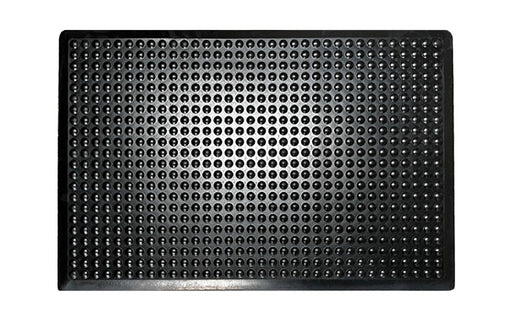 Full product image of the black supreme comfort anti-fatigue mat. The Mat Group NZ.