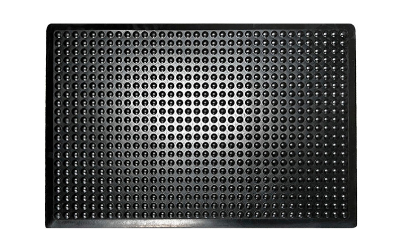 Full product image of the black supreme comfort anti-fatigue mat. The Mat Group NZ.